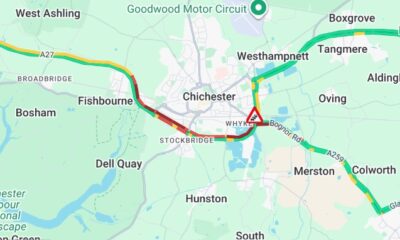 LIVE: Chaos as flooding results in lane closure on B2145 and A259 with "severe delays" on A27 as a result