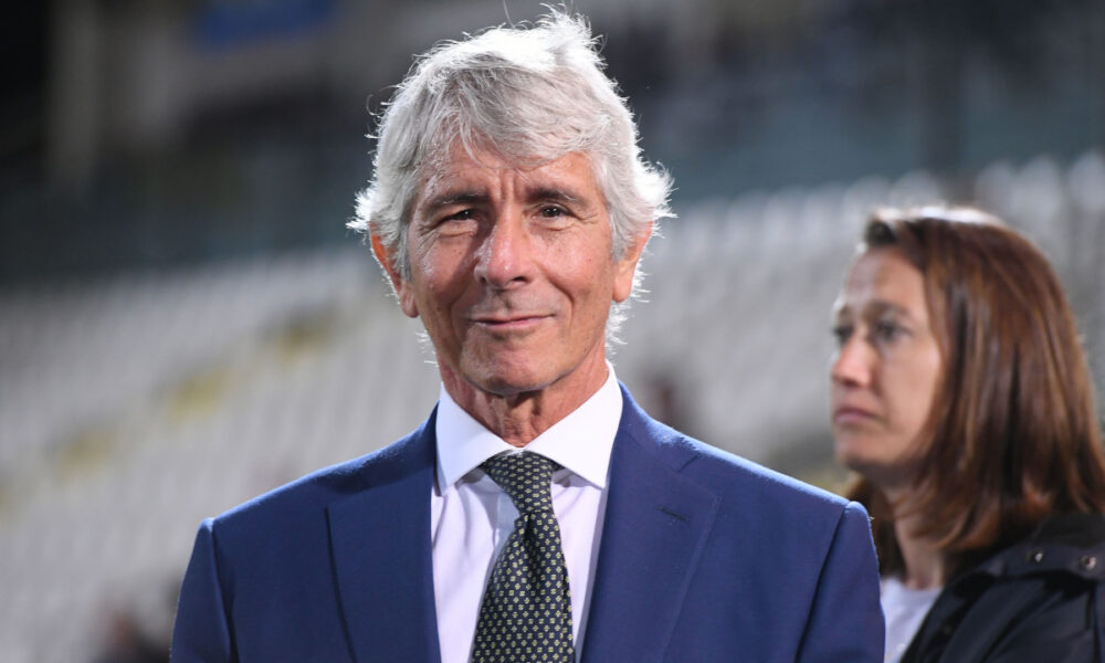 CESENA, ITALY - MAY 24:Andrea Abodi during the Women Supercup match betweeen AS Roma and ACF Fiorentina at Dino Manuzzi Stadium on May 24, 2024 in Cesena, Italy. (Photo by Alessandro Sabattini/Getty Images)