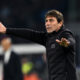 NAPLES, ITALY - DECEMBER 07: Antonio Conte, Head Coach of SSC Napoli, reacts during the Serie A match between SSC Napoli and Juventus FC at Stadio Diego Armando Maradona on December 07, 2025 in Naples, Italy. (Photo by Francesco Pecoraro/Getty Images)