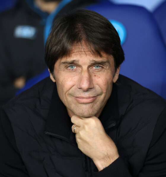 RIYADH, SAUDI ARABIA - DECEMBER 18: Antonio Conte, Head Coach of SSC Napoli, looks on prior to the Supercoppa Italiana Semi-Final match between SSC Napoli and AC Milan at King Saud University Stadium on December 18, 2025 in Riyadh, Saudi Arabia. (Photo by Yasser Bakhsh/Getty Images)