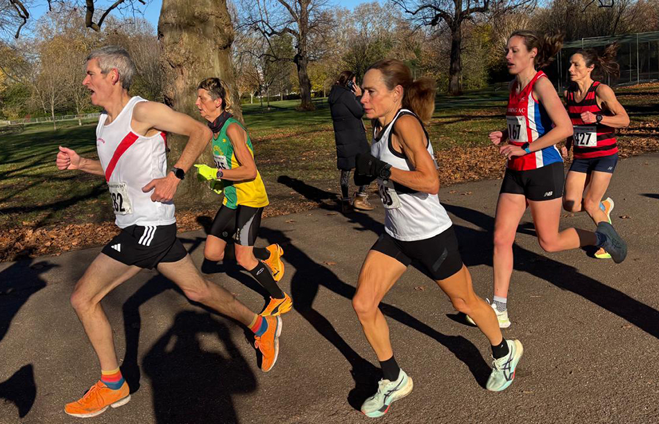 Masters runners battle for BMAF 5km titles at Battersea Park