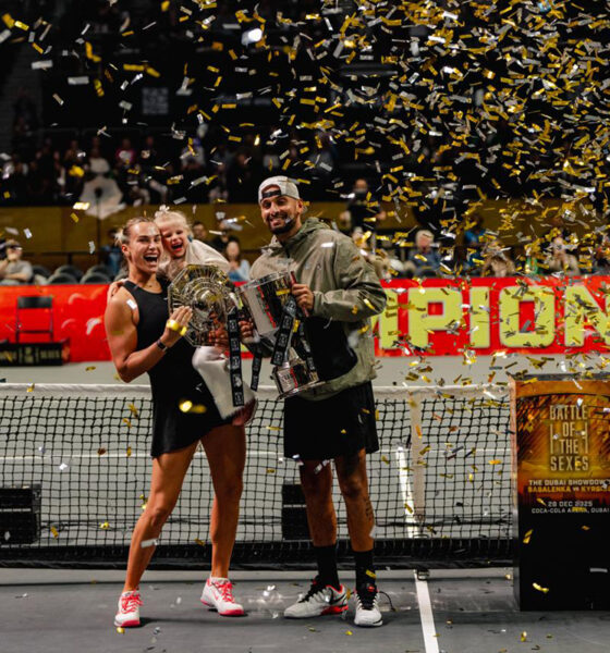 Kyrgios beats Sabalenka in Dubai