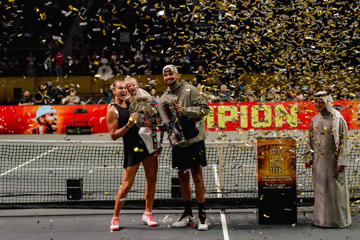 Kyrgios beats Sabalenka in Dubai