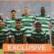 Ousmane Diomande lining up with his Sporting Lisbon teammates