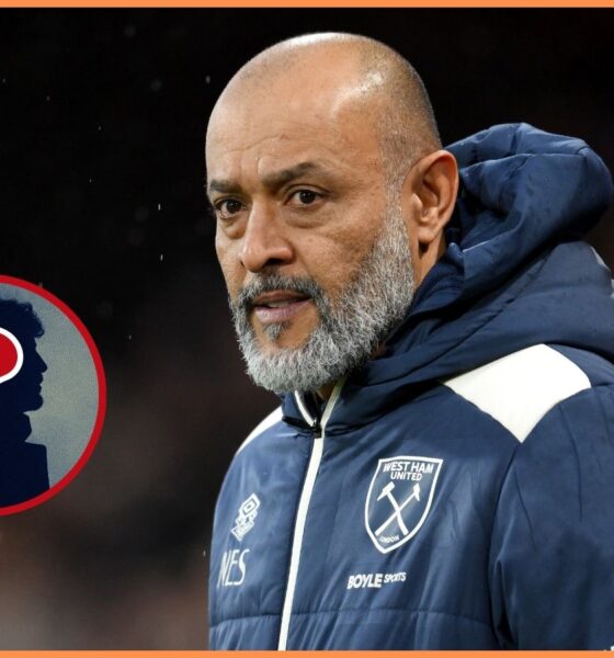 West Ham United manager Nuno Espirito Santo looks on