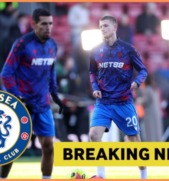 Adam Wharton warming up for Crystal Palace