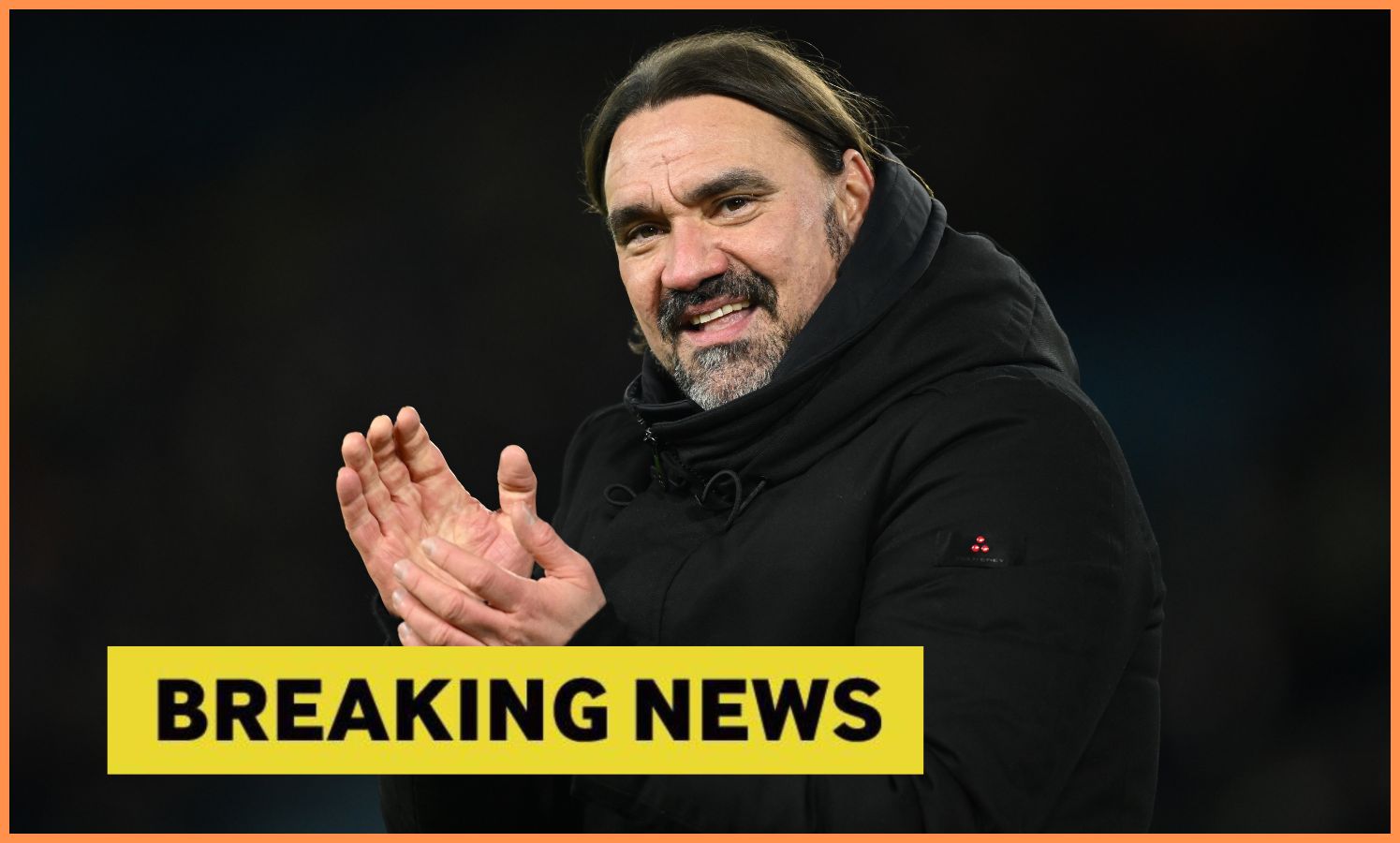 Leeds United manager Daniel Farke plus yellow