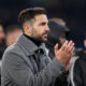 ROME, ITALY - DECEMBER 15: Cesc Fabregas, Head Coach of Como 1907, applauds the fans at the end of the Serie A match between AS Roma and Como 1907 at Stadio Olimpico on December 15, 2025 in Rome, Italy. (Photo by Paolo Bruno/Getty Images)