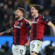 RIYADH, SAUDI ARABIA - DECEMBER 19: Ciro Immobile and Giovanni Fabbian of Bologna FC 1909 celebrates victory after the Supercoppa Italiana semifinal match between Bologna FC 1909 and FC Internazionale at King Saud University Stadium on December 19, 2025 in Riyadh, Saudi Arabia. (Photo by Yasser Bakhsh/Getty Images)