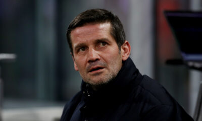 MILAN, ITALY - DECEMBER 06: Cristian Chivu, Head Coach of FC Internazionale Milano, looks on prior to the Serie A match between FC Internazionale and Como 1907 at Giuseppe Meazza Stadium on December 06, 2025 in Milan, Italy. (Photo by Marco Luzzani/Getty Images)