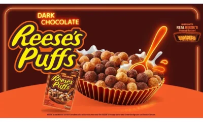 General Mills unveils dark chocolate Reese’s Puffs cereal