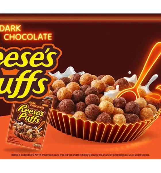 General Mills unveils dark chocolate Reese’s Puffs cereal