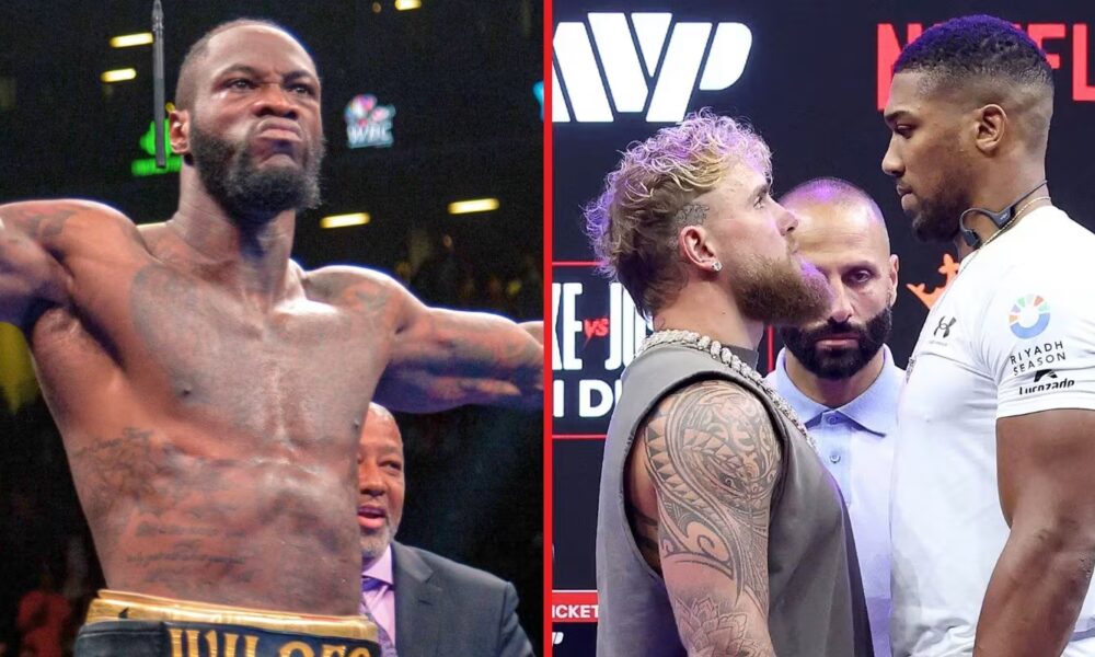 Deontay Wilder takes a controversial stance on Anthony Joshua vs Jake Paul fight