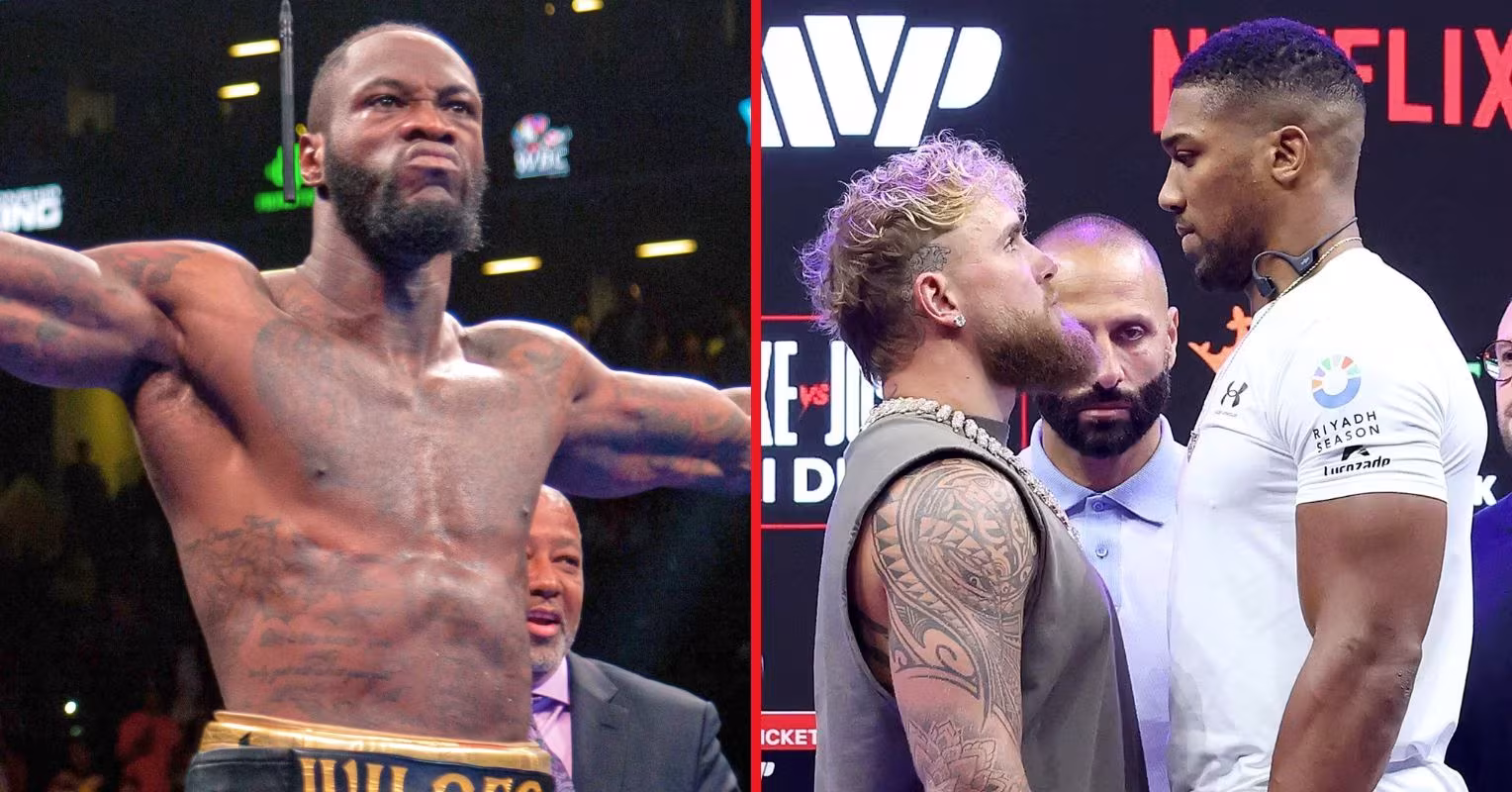 Deontay Wilder takes a controversial stance on Anthony Joshua vs Jake Paul fight