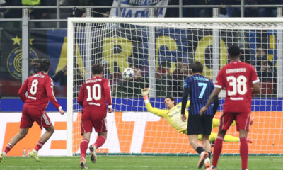 MILAN, ITALY - DECEMBER 09: Dominik Szoboszlai of Liverpool FC scores their team