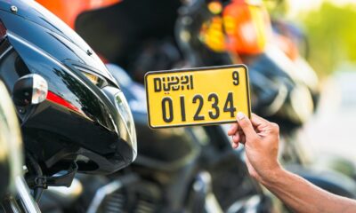 Dubai RTA number plates motorcycle deliveries