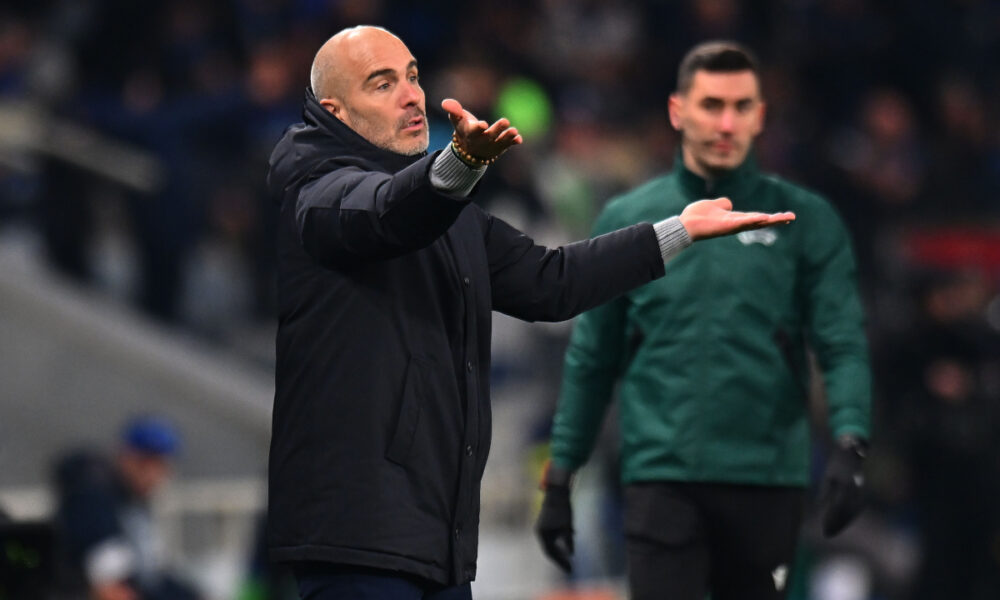 BERGAMO, ITALY - DECEMBER 09: Enzo Maresca head coach of Chelsea FC gestures during the UEFA Champions League 2025/26 League Phase MD6 match between Atalanta BC and Chelsea FC at Stadio di Bergamo on December 09, 2025 in Bergamo, Italy. (Photo by Alessandro Sabattini/Getty Images)