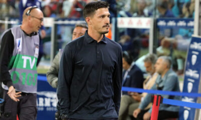 CAGLIARI, ITALY - SEPTEMBER 27: Fabio Pisacane coach of Cagliari looks on during the Serie A match between Cagliari Calcio and FC Internazionale at Stadio Sant