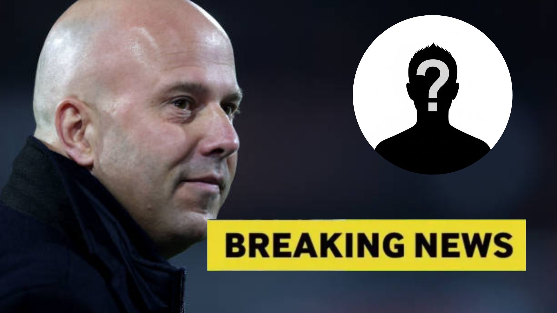 Arne Slot with overlay of mystery player