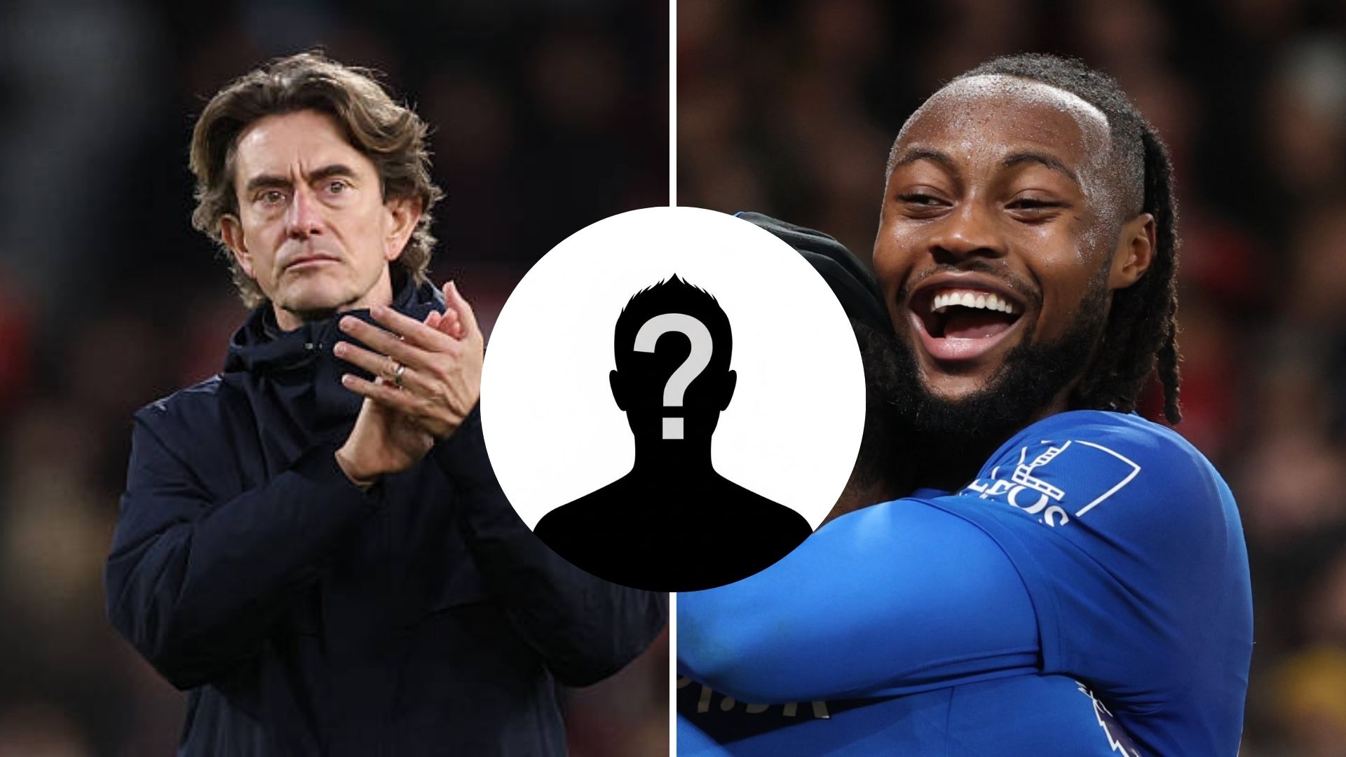 Split image of Thomas Frank and Antoine Semenyo