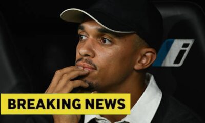 Trent Alexander-Arnold sidelined and sitting in the stands for Real Madrid