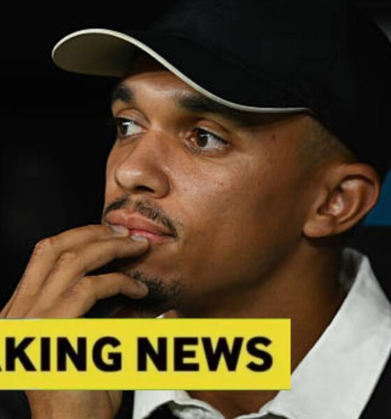 Trent Alexander-Arnold sidelined and sitting in the stands for Real Madrid