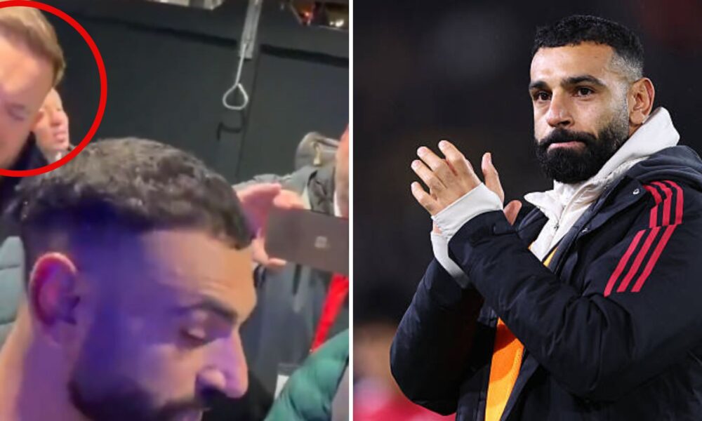 Split image of the press officer