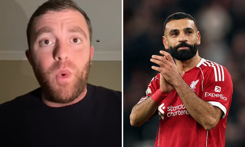 Split image of Fabrizio Romano and Mohamed Salah