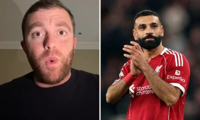 Split image of Fabrizio Romano and Mohamed Salah