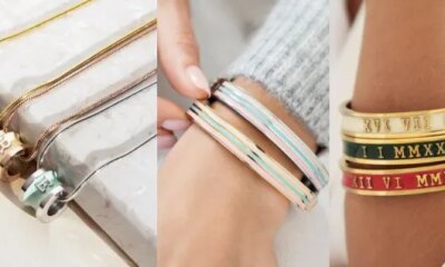 Shop the Iconic Enamel Bangles in the Florence London Jewellery Collection!