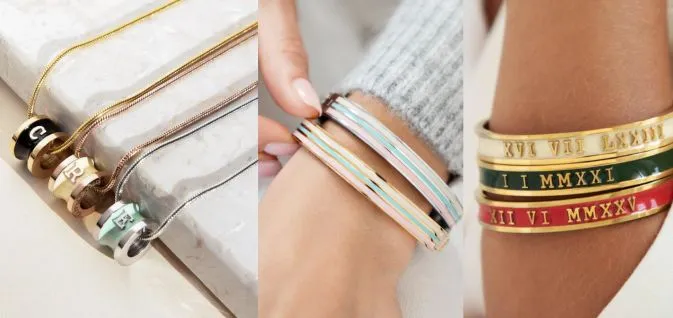 Shop the Iconic Enamel Bangles in the Florence London Jewellery Collection!