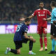 MILAN, ITALY - DECEMBER 09: Francesco Acerbi of FC Internazionale lies injured during the UEFA Champions League 2025/26 League Phase MD6 match between FC Internazionale Milano and Liverpool FC at Stadio San Siro on December 09, 2025 in Milan, Italy. (Photo by Marco Luzzani/Getty Images)