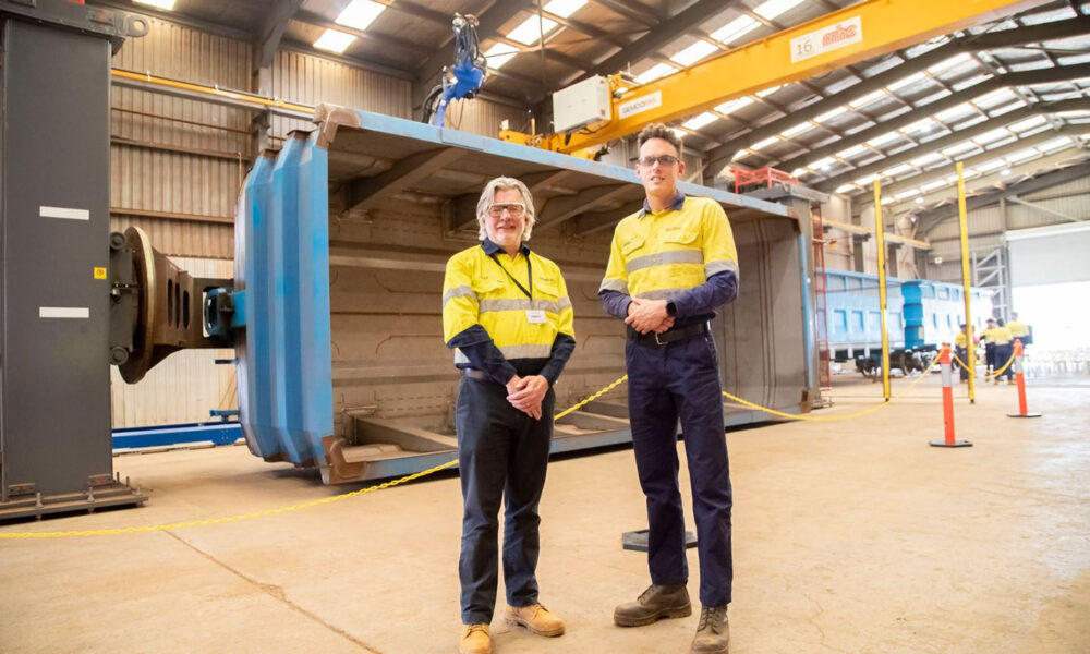 Rio Tinto, Gemco mark first railcar assembled in the Pilbara