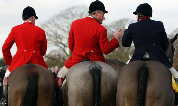 Hundreds attend Boxing Day hunt despite being told they are ‘not welcome’