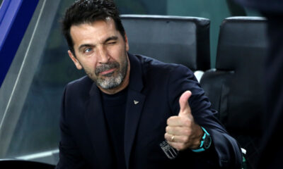 UDINE, ITALY - OCTOBER 14: Gianluigi Buffon, Head of Delegation of Italy, looks on prior to the FIFA World Cup 2026 qualifier match between Italy and Israel at Stadio Friuli on October 14, 2025 in Udine, Italy. (Photo by Marco Luzzani/Getty Images)