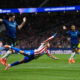 MADRID, SPAIN - NOVEMBER 26: Giuliano Simeone of Atletico de Madrid is challenged by Alessandro Bastoni of Internazionale during the UEFA Champions League 2025/26 League Phase MD5 match between Atletico de Madrid and FC Internazionale Milano at Estadio Metropolitano on November 26, 2025 in Madrid, Spain. (Photo by Angel Martinez/Getty Images)