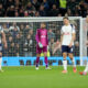 LONDON, ENGLAND - NOVEMBER 29: Guglielmo Vicario of Tottenham Hotspur reacts after failing to make a save against Harry Wilson of Fulham (not pictured) during the Premier League match between Tottenham Hotspur and Fulham at Tottenham Hotspur Stadium on November 29, 2025 in London, England. (Photo by Julian Finney/Getty Images)
