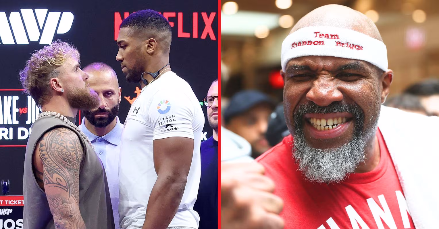 Shannon Briggs trained Jake Paul and delivers Anthony Joshua fight verdict: “This is the end”