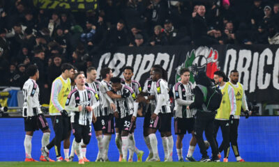 BOLOGNA, ITALY - DECEMBER 14: Juan Cabal of Juventus celebrates scoring his team