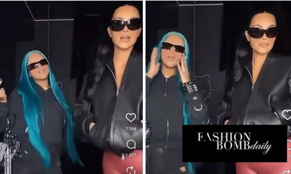 Kim Kardashian and North West Performed a TikTok in Black Balenciaga Looks