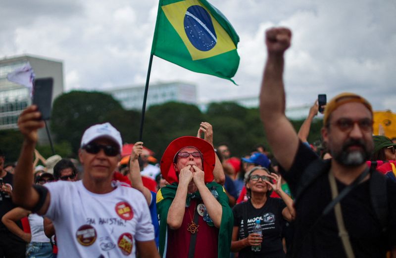 Brazilians rally against effort to soften punishment for Bolsonaro, allies