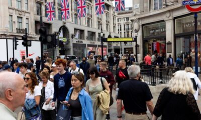 UK consumer sentiment rises to joint-highest of year, GfK says