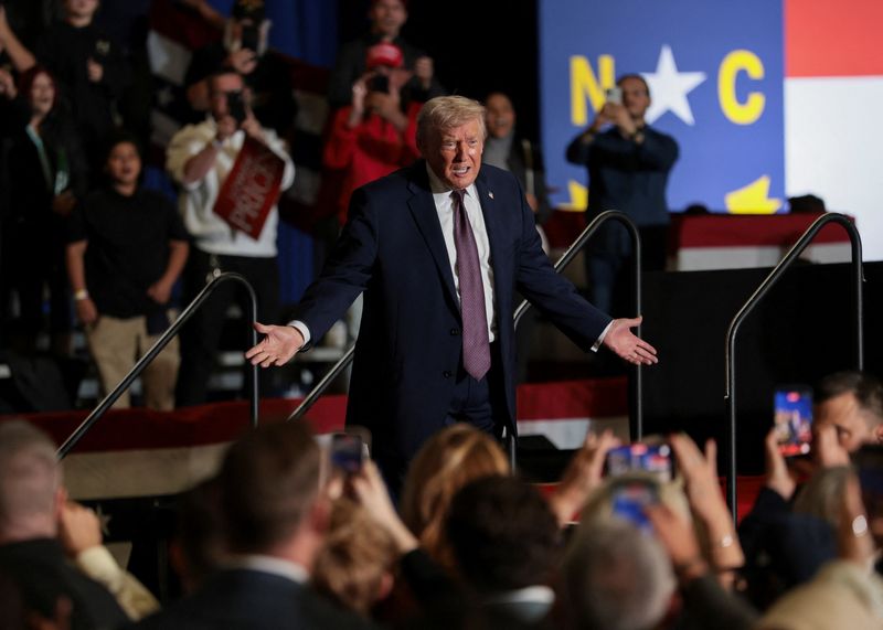 Trump hopes North Carolina speech will bolster standing on US economy