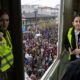 Serbia’s students protest against university pressure after railway station tragedy