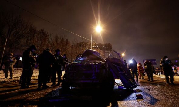 Russian drones, missiles pound Ukraine before Zelenskiy-Trump meeting