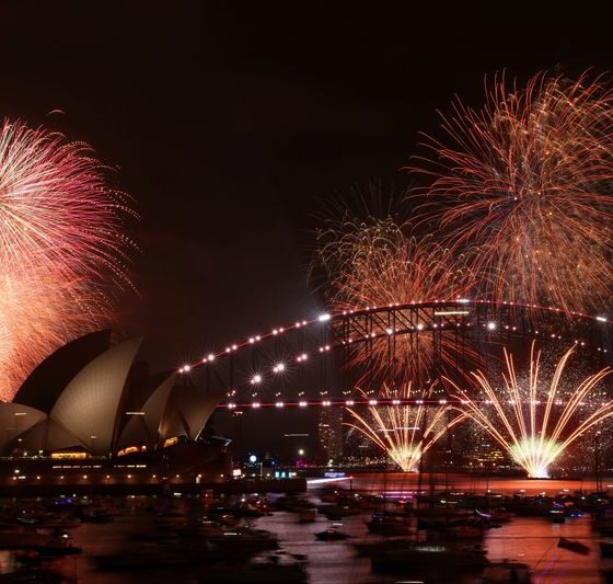 Sydney brings in New Year with nod to victims of Bondi attack