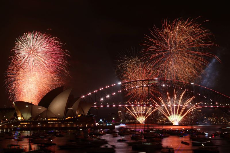 Sydney brings in New Year with nod to victims of Bondi attack