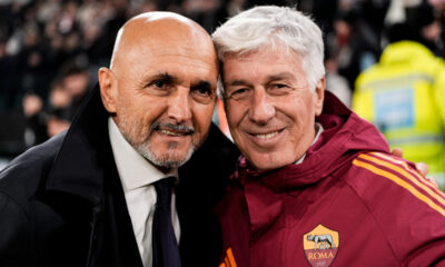 Juventus coach Luciano Spalletti greets Roma coach Gian Piero Gasperini in Turin (@seriea_en)