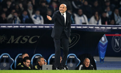 NAPLES, ITALY - DECEMBER 07: Luciano Spalletti, Head Coach of Juventus, reacts during the Serie A match between SSC Napoli and Juventus FC at Stadio Diego Armando Maradona on December 07, 2025 in Naples, Italy. (Photo by Francesco Pecoraro/Getty Images)