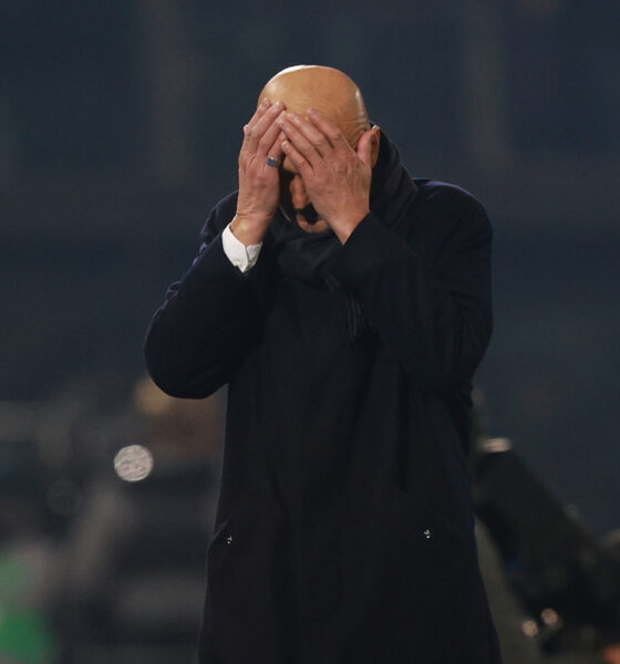 PISA, ITALY - DECEMBER 27: Head coach Luciano Spalletti manager of Juventus FC reacts during the Serie A match between Pisa SC and Juventus FC at Arena Garibaldi on December 27, 2025 in Pisa, Italy. (Photo by Gabriele Maltinti/Getty Images)